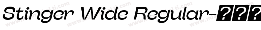 Stinger Wide Regular字体转换